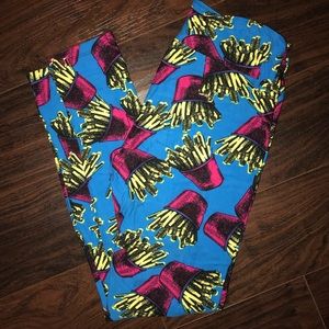 LuLaRoe One Size French Fry Leggings